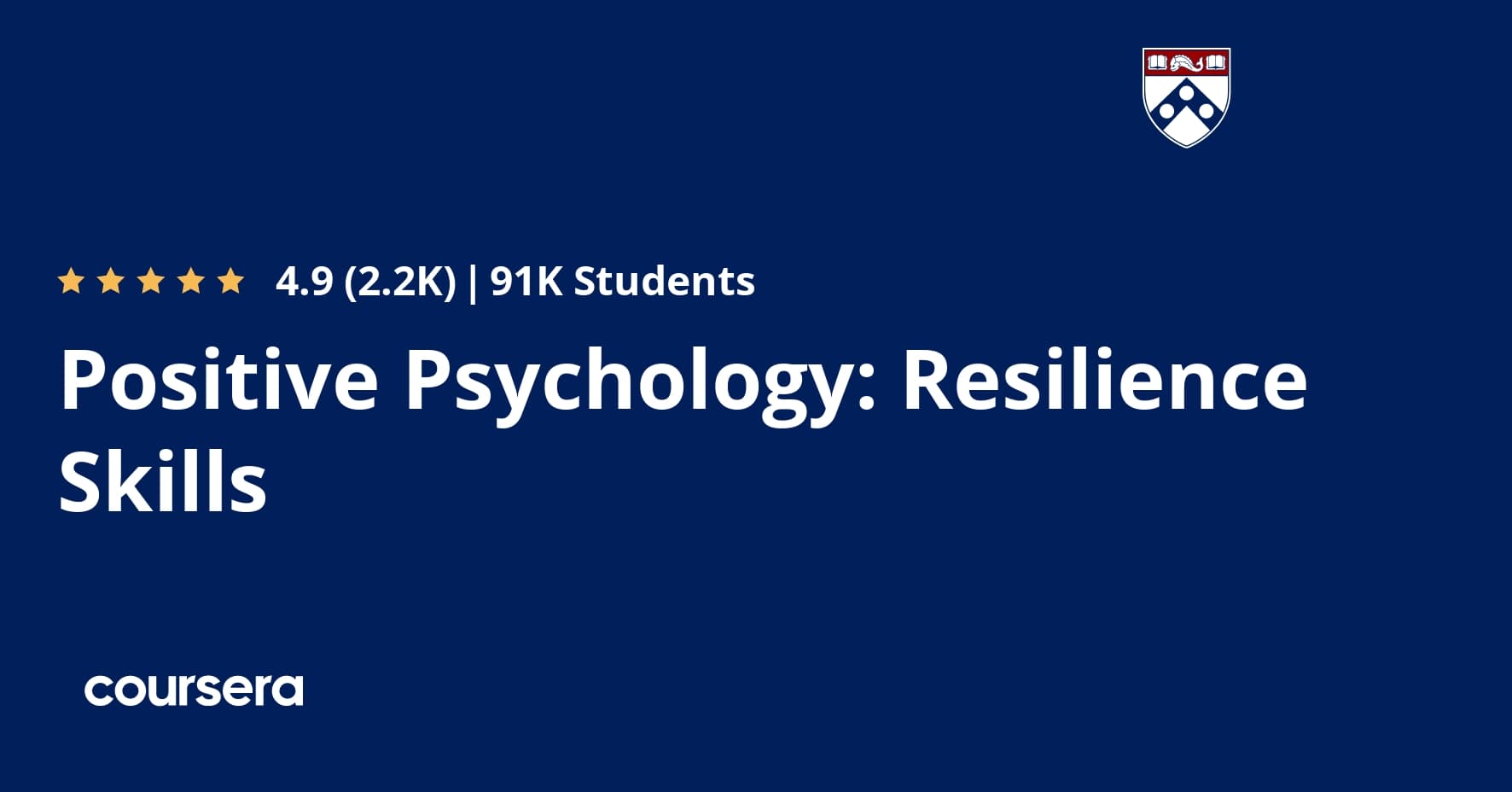 Positive Psychology: Resilience Skills course cover